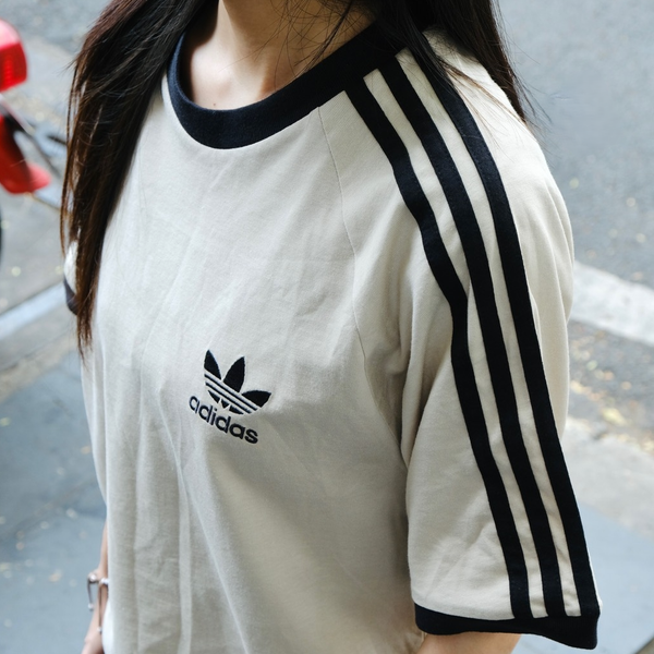 Áo Thun ADIDAS [Unisex] - 3 Sọc Adicolor Classics Beige - IM2079