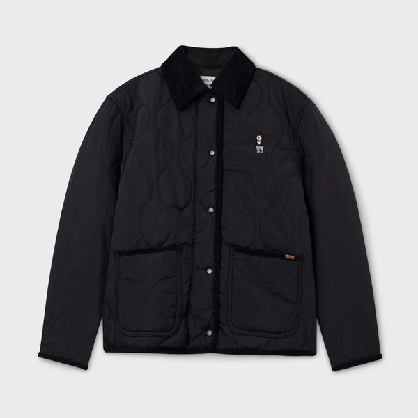 Áo Khoác Phao WHOAU [Nữ] - Steve Quilting Jacket Black - WHJJF4911F