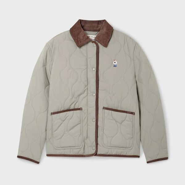 Áo Khoác Phao WHOAU [Nữ] - Steve Quilting Jacket Khaki - WHJJF4911F