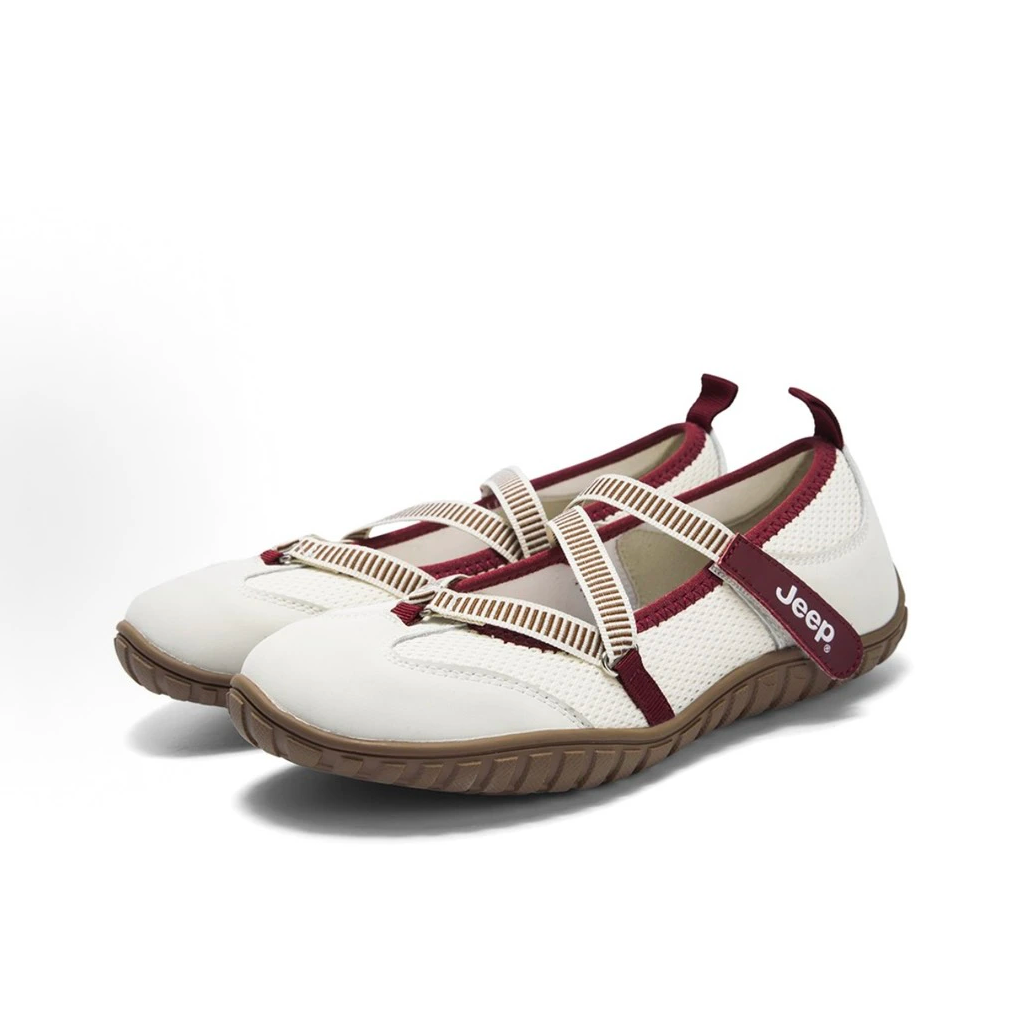  Giày Jeep Mary Jane - [Nữ] Outdoor Shoes Women's Low Top White Red - P651W13111 