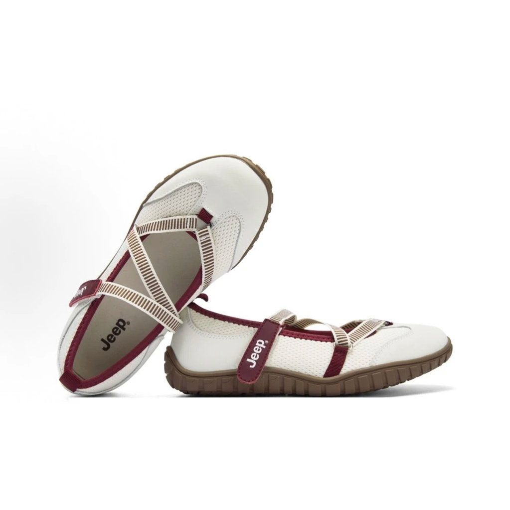  Giày Jeep Mary Jane - [Nữ] Outdoor Shoes Women's Low Top White Red - P651W13111 