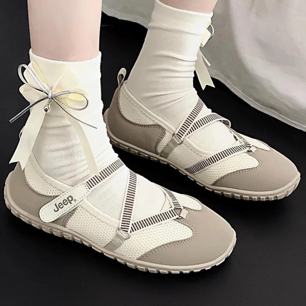  Giày Jeep Mary Jane - [Nữ] Outdoor Shoes Women's Low Top Begie - P651W13111 