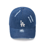  Nón MLB Korea - [Unisex] Damaged Washed Denim NY Yankees Navy - 3ACPVD34N-07INS 