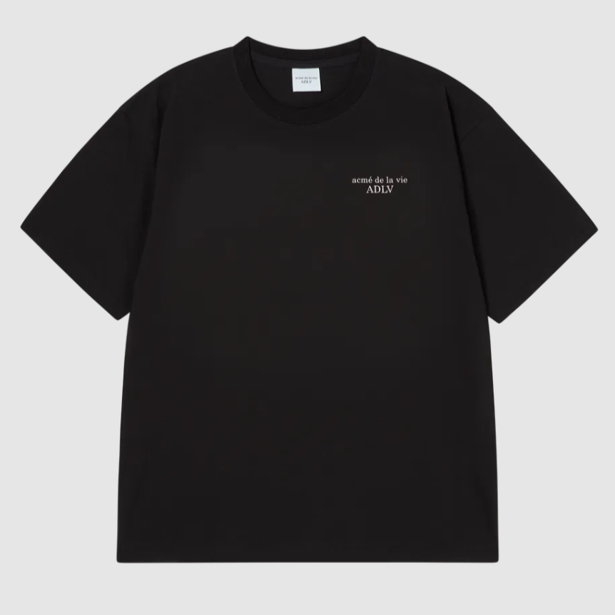  Áo thun [Unisex] ADLV - Acmédelavie AC Bear Basic Logo Black 