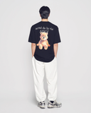  Áo thun [Unisex] ADLV - Acmédelavie AC Bear Basic Logo Black 