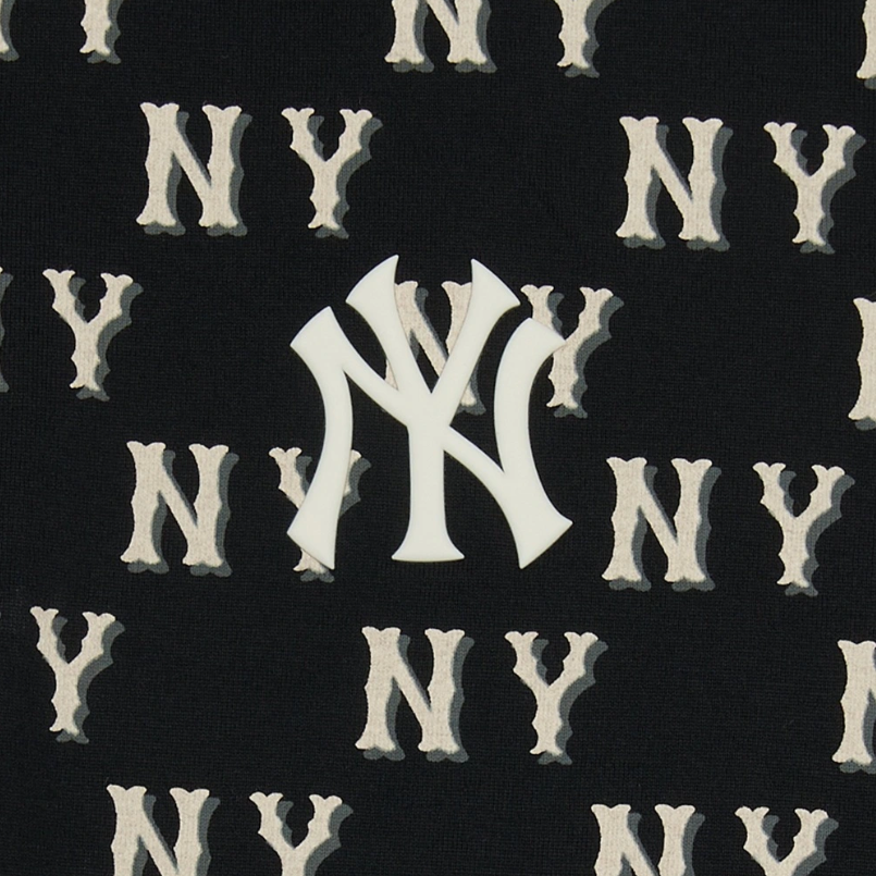  Áo thun [Unisex] MLB - Classic Mono Sporty Full-Panel Pattern Overfit NY Yankees Black - 3ATSM0553-50BKS 
