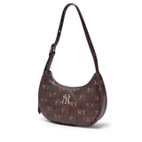  Túi Xách MLB Korea - Classic Mono Vintage PU Hobo Bag NY Yankees Brown - 3ABQMV65N-50BRS 