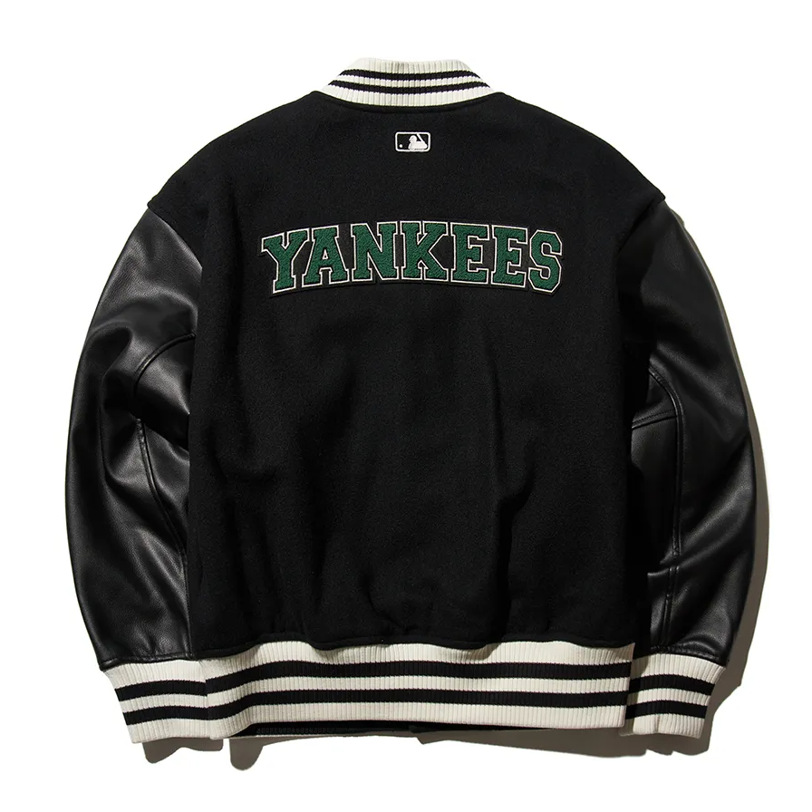  Áo Bomber MLB [Unisex] Wool Basic Varsity Jacket New York Yankees - 3AJPV0634-50BKL 