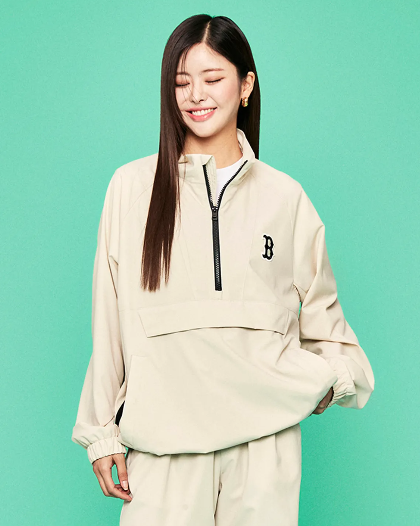  Áo Khoác Gió [Unisex] MLB Korea - Basic Medium Logo Boston - 3AWJB0231-43BGL 