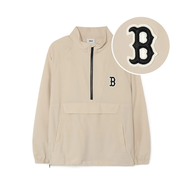 Áo Khoác Gió [Unisex] MLB Korea - Basic Medium Logo Boston - 3AWJB0231-43BGL