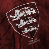  Áo Thun Dài Tay [Unisex] Badblood - [w-tee25-162] Shield M Contrast V-Neck Jersey Red 