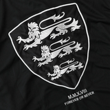  Áo Thun Dài Tay [Unisex] Badblood - [w-tee25-164] Shield M Contrast V-Neck Jersey Black 