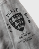  Áo Khoác [Unisex] Badblood - [w-hde25-043] PEACE NOT WAR Hooded Zip-Up Dusty White 