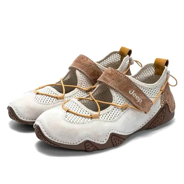 Giày Jeep Mary Jane - [Nữ] Outdoor Brown Gray - PX241WAS932