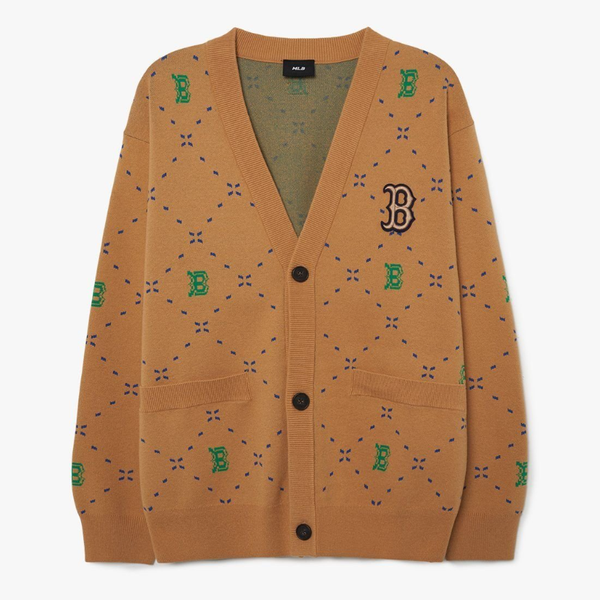 Áo Cardigan MLB [Unisex] - Dia Monogram Boston - 3AKCM0431-43SAS