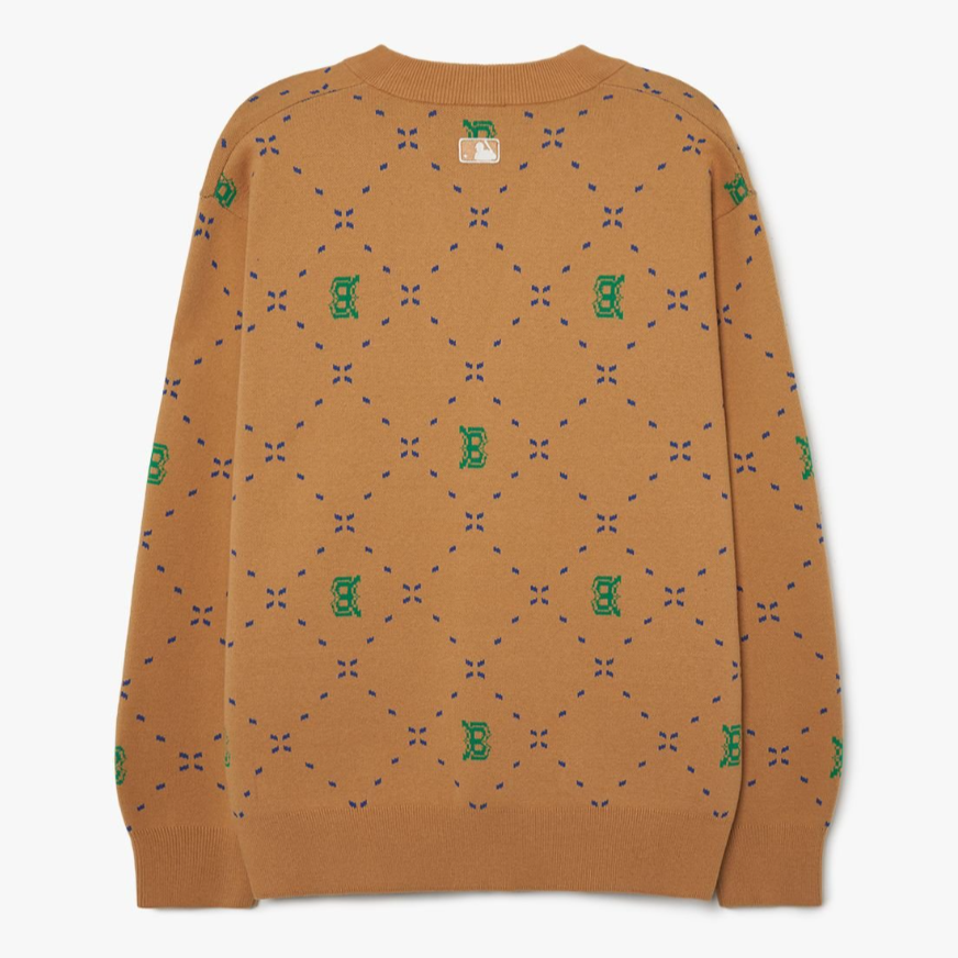  Áo Cardigan MLB [Unisex] - Dia Monogram Boston - 3AKCM0431-43SAS 