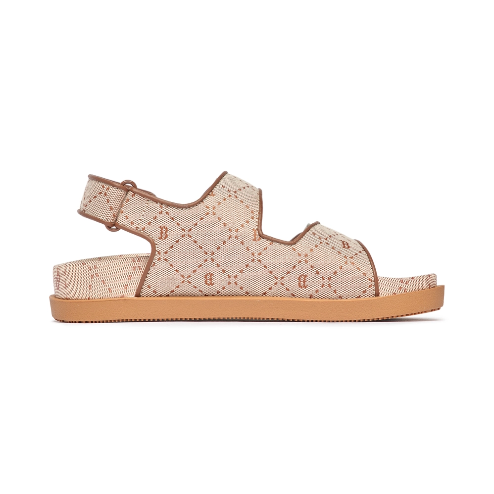  Giày Sandal MLB Double Jacquard Diamond Monogram Boston Beige - 3ASDCSJ33-43BGS 
