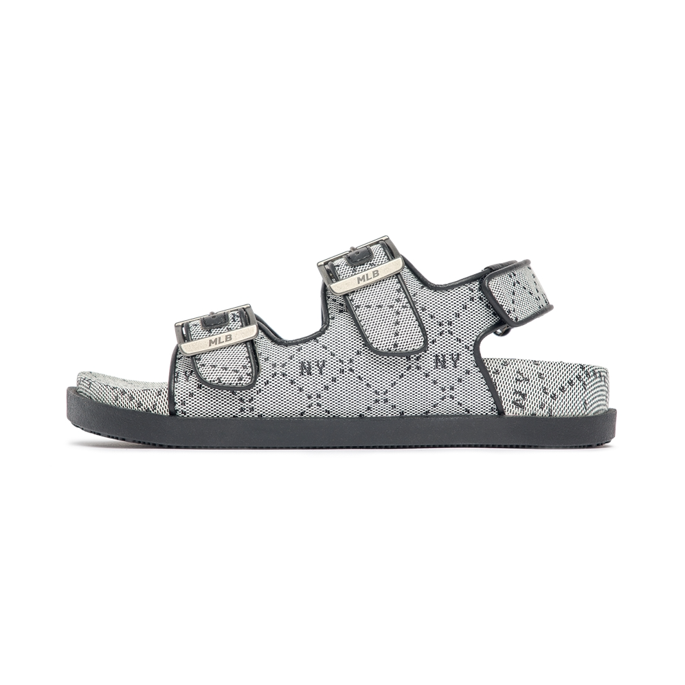 Giày Sandal MLB Double Jacquard Diamond Monogram Boston Black - 3ASDCSJ33-50BKS 