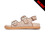  Giày Sandal MLB Double Jacquard Diamond Monogram Boston Beige - 3ASDCSJ33-43BGS 