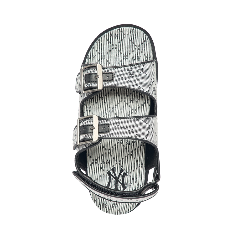 Giày Sandal MLB Double Jacquard Diamond Monogram Boston Black - 3ASDCSJ33-50BKS 