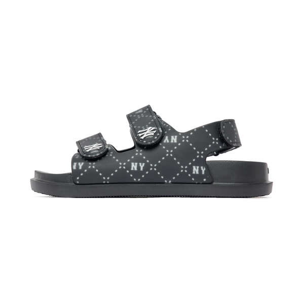 Giày Sandal MLB Chunky Diamond Monogram New York Yankees Black - 3ASDCSD33-50BKS