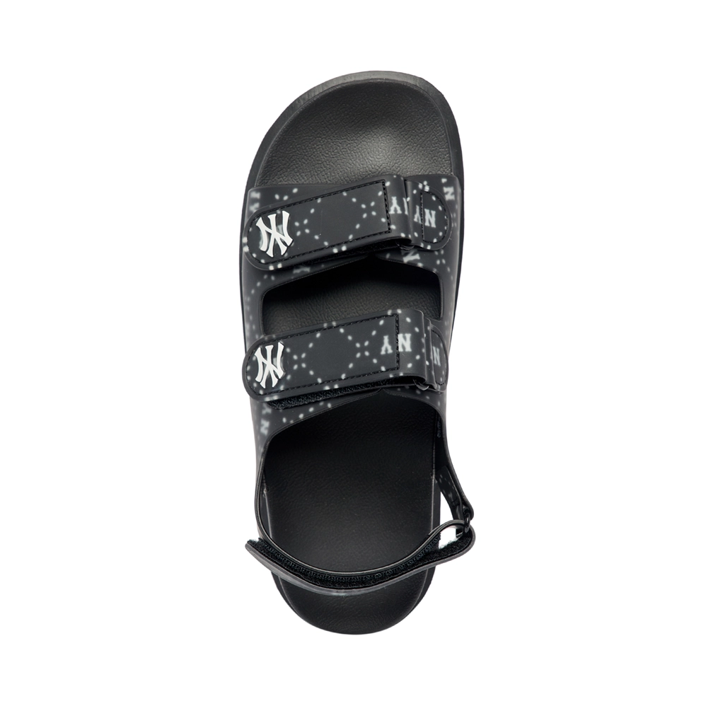  Giày Sandal MLB Chunky Diamond Monogram New York Yankees Black - 3ASDCSD33-50BKS 