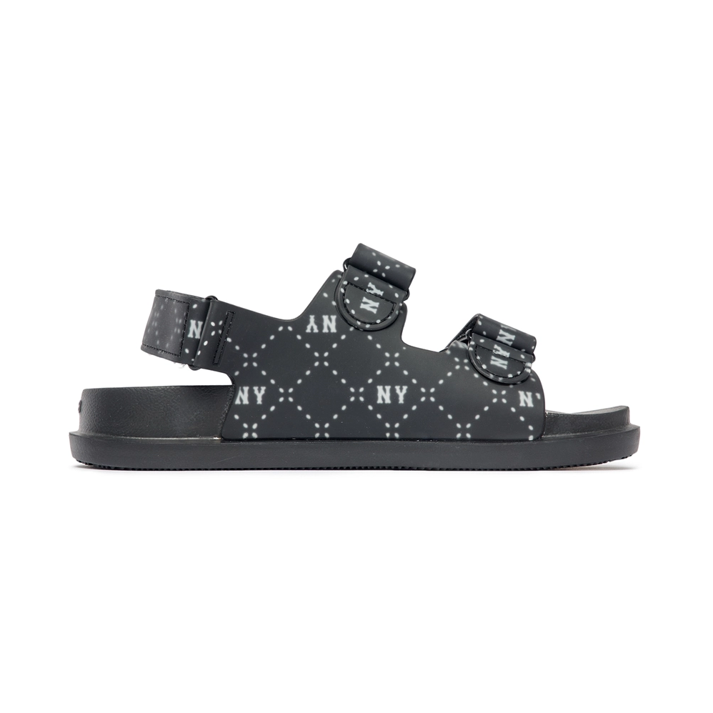  Giày Sandal MLB Chunky Diamond Monogram New York Yankees Black - 3ASDCSD33-50BKS 