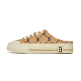  Giày MLB Playball Mule Fur Diamond Monogram Boston Beige - 3AMUUFS26-43BGD 