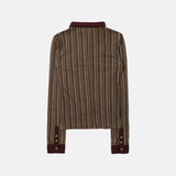  Áo Thun Polo Dài Tay [Unisex] Badblood - [w-tee25-186] Vintage Jersey Burgundy 