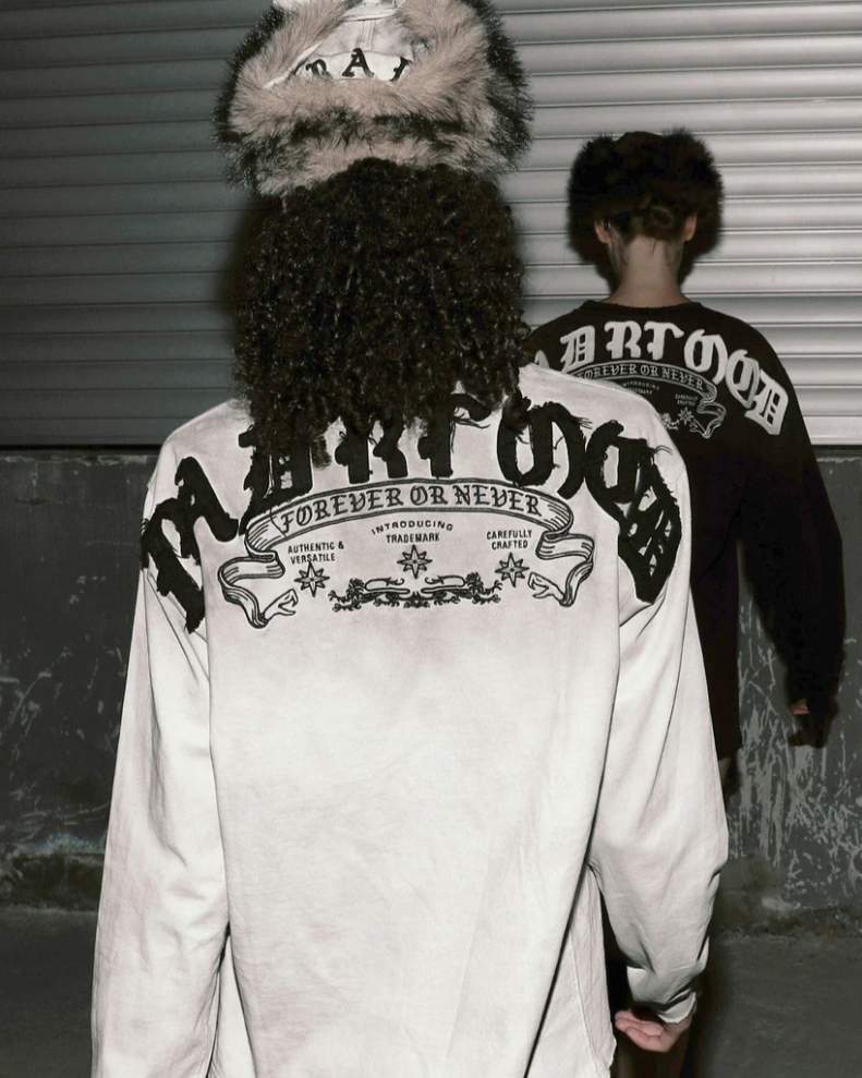  Áo Thun Dài Tay [Unisex] Badblood - [w-tee25-196] Mystic Capsule Logo Patch White 