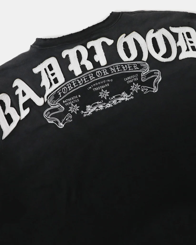  Áo Thun Dài Tay [Unisex] Badblood - [w-tee25-197] Mystic Capsule Logo Patch Black 