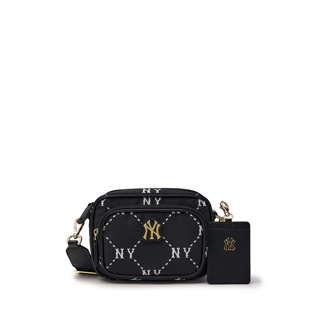  Túi MLB Diamond Monogram Camera Bag New York Yankees Black - 7ACRMD45N-50BKS 