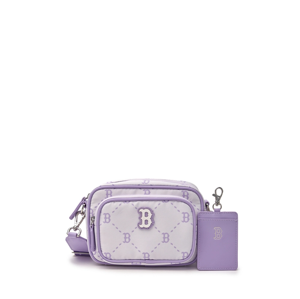  Túi MLB Diamond Monogram Camera Bag Boston Red Sox Purple - 7ACRMD45N-43IVS 