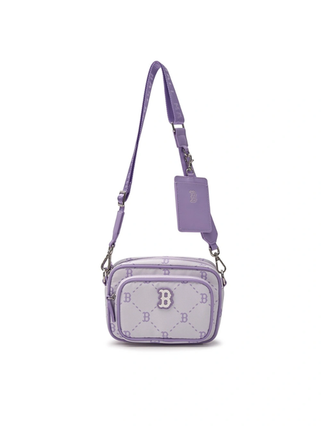 Túi MLB Diamond Monogram Camera Bag Boston Red Sox Purple - 7ACRMD45N-43IVS