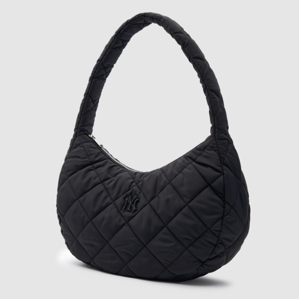 Túi Xách MLB Korea - Padding Quilted Large Hobo Bag - 3ABQL0936-50BKS