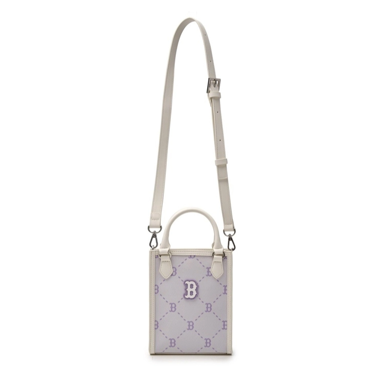  Túi Phone MLB Diamond Monogram Mini Tote Boston Red Sox Ivory 7ACRMD35N-43IVS 