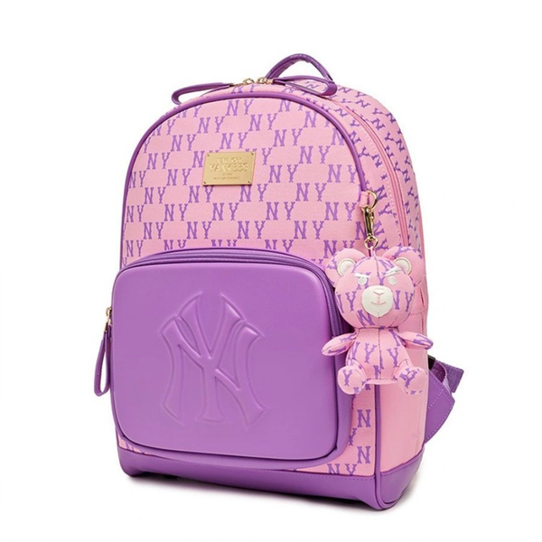  Balo MLB [KIDS] - Classic Mono School Bag New York Yankees Pink - 7ABKM023N-50PKS 