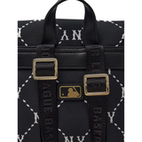  Balo MLB Korea - Dia Monogram Mini Backpack New York Yankees Black - 7ABKMD45N-50BKS 