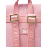  Balo MLB Korea - Dia Monogram Mini Backpack New York Yankees Pink - 7ABKMD45N-50PKL 