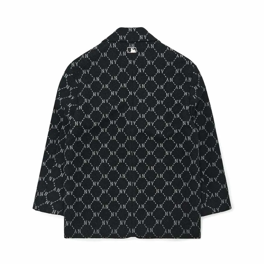  Áo Vest MLB Korea - Basic Logo Blazer Jacket NY Yankees - 3AJKM0124-50BKS 
