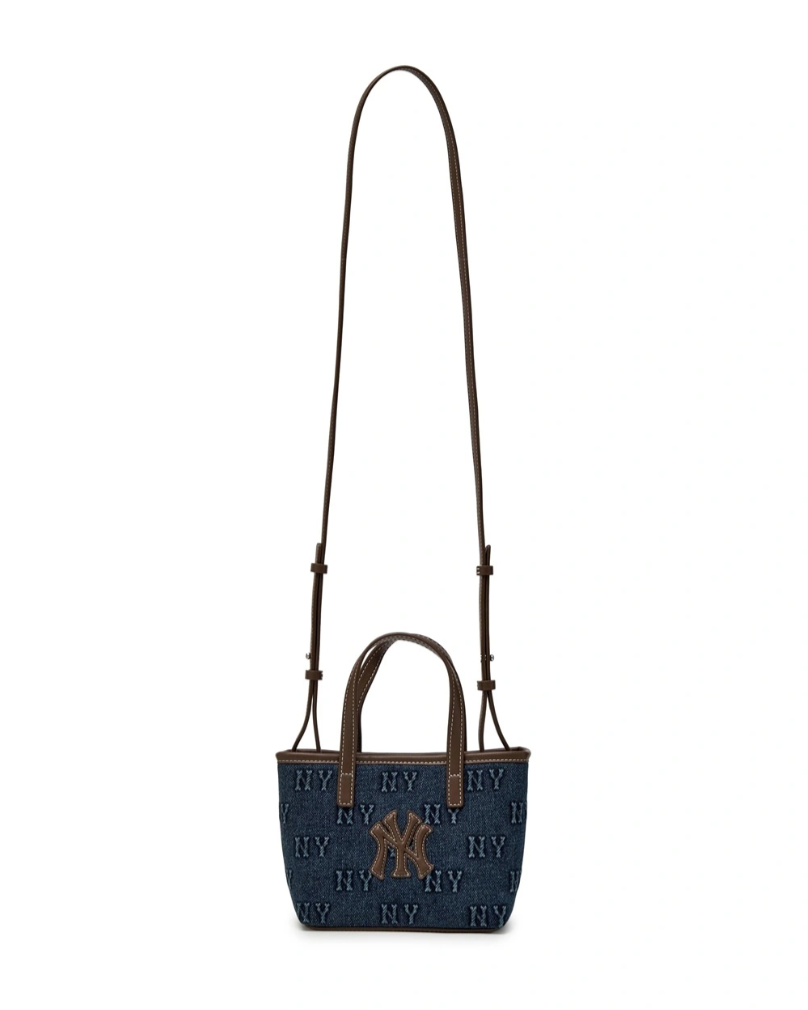  Túi Đeo Chéo MLB Classic Mono Denim Embossed Crossbody NY 3ACRDM16N-50INS 