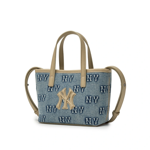 Túi Đeo Chéo MLB Classic Mono Denim Embossed Crossbody NY 3ACRDM16N-50BLL