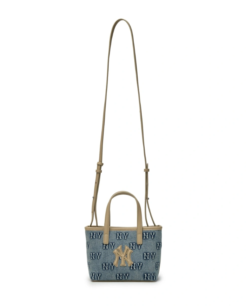  Túi Đeo Chéo MLB Classic Mono Denim Embossed Crossbody NY 3ACRDM16N-50BLL 