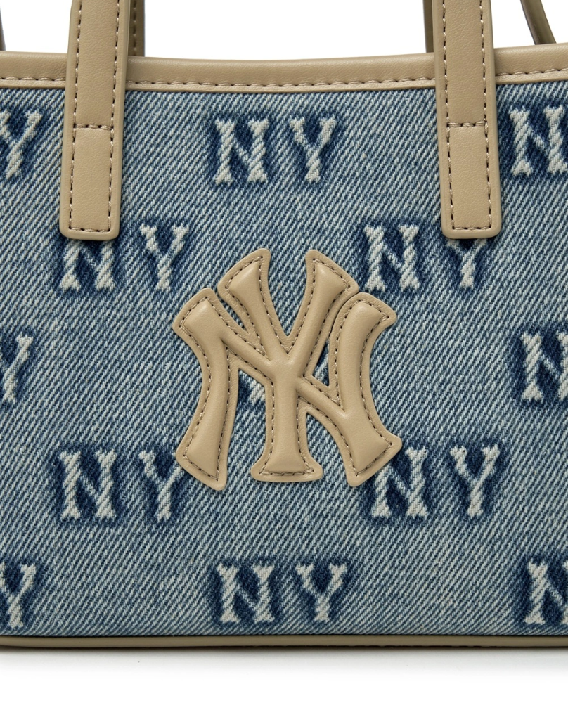  Túi Đeo Chéo MLB Classic Mono Denim Embossed Crossbody NY 3ACRDM16N-50BLL 