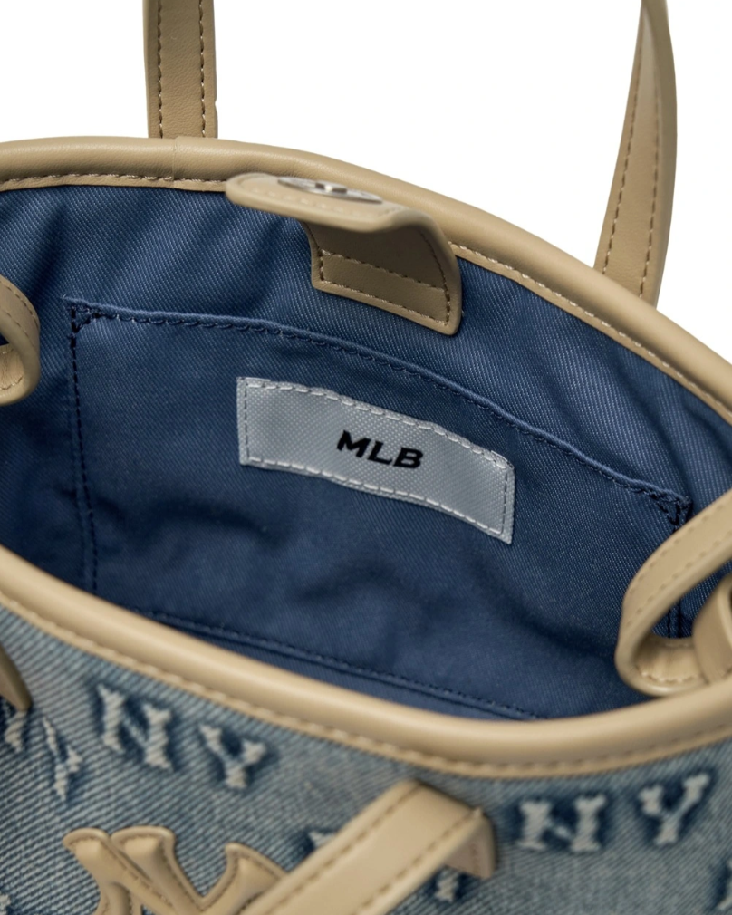  Túi Đeo Chéo MLB Classic Mono Denim Embossed Crossbody NY 3ACRDM16N-50BLL 