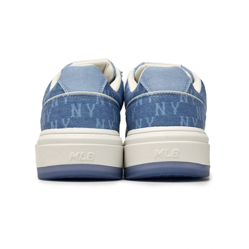  Giày MLB Korea Chunky Liner Denim Mono SL New York Yankees Blue - 3ASXM016N-50BLD 