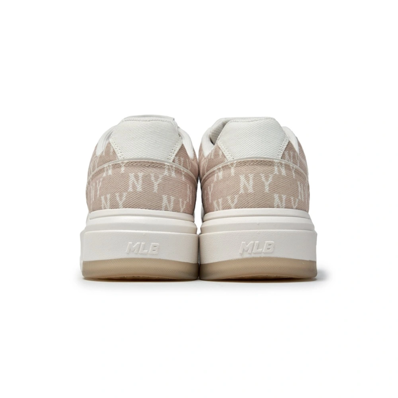  Giày MLB Korea Chunky Liner Denim Mono SL New York Yankees Cream - 3ASXM016N-50CRS 