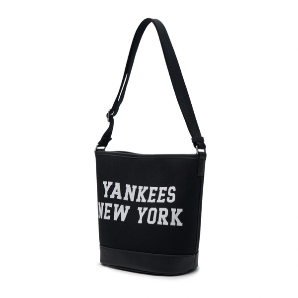 Túi MLB Korea - Varsity Jacquard Bucket Bag NY Yankees Black - 3ABMS024N-50BKS
