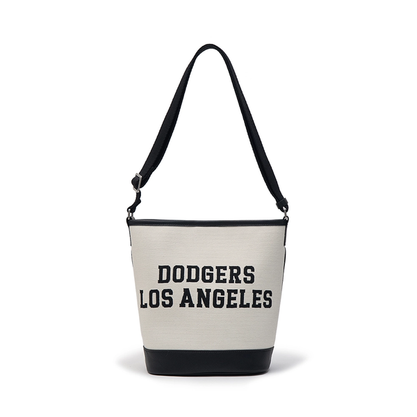 Túi MLB Korea - Varsity Jacquard Bucket Bag LA Dodgers Cream - 3ABMS024N-07CRM
