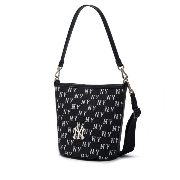 Túi Xách MLB - Monogram Jacquard Bucket Bag New York Yankees - 3ABML024N-50BKS